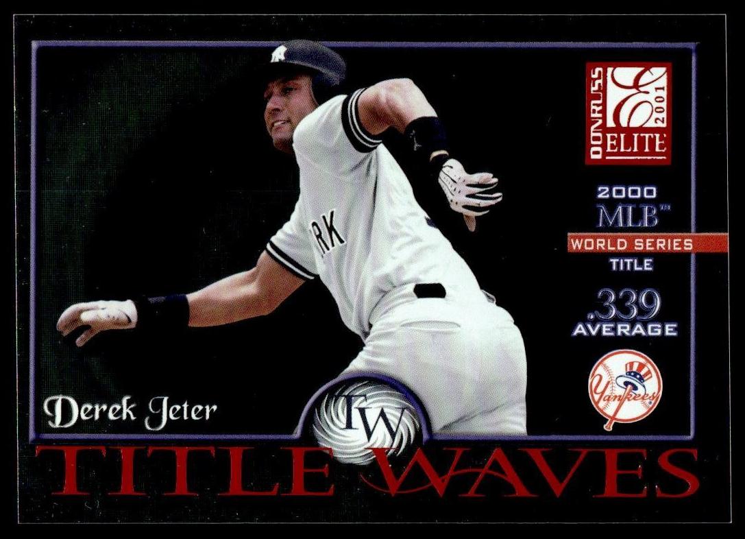 2001 Donruss Elite Derek Jeter #TW-25 card