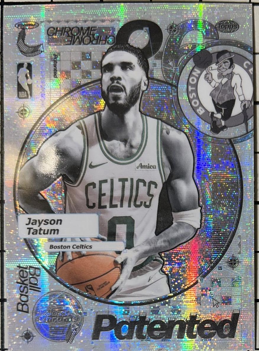 2025 Topps Chrome Patented Jayson Tatum #PD-7 card
