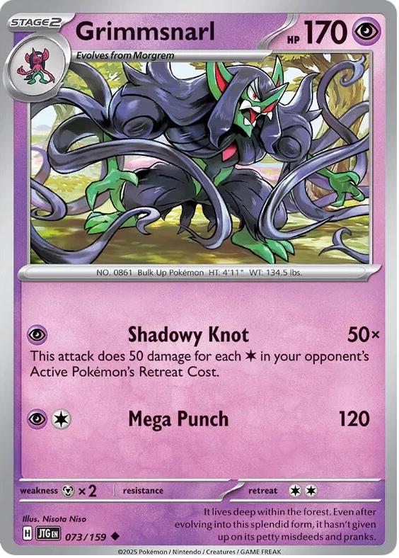 Grimmsnarl 2025 Pokemon Scarlet & Violet Journey Together