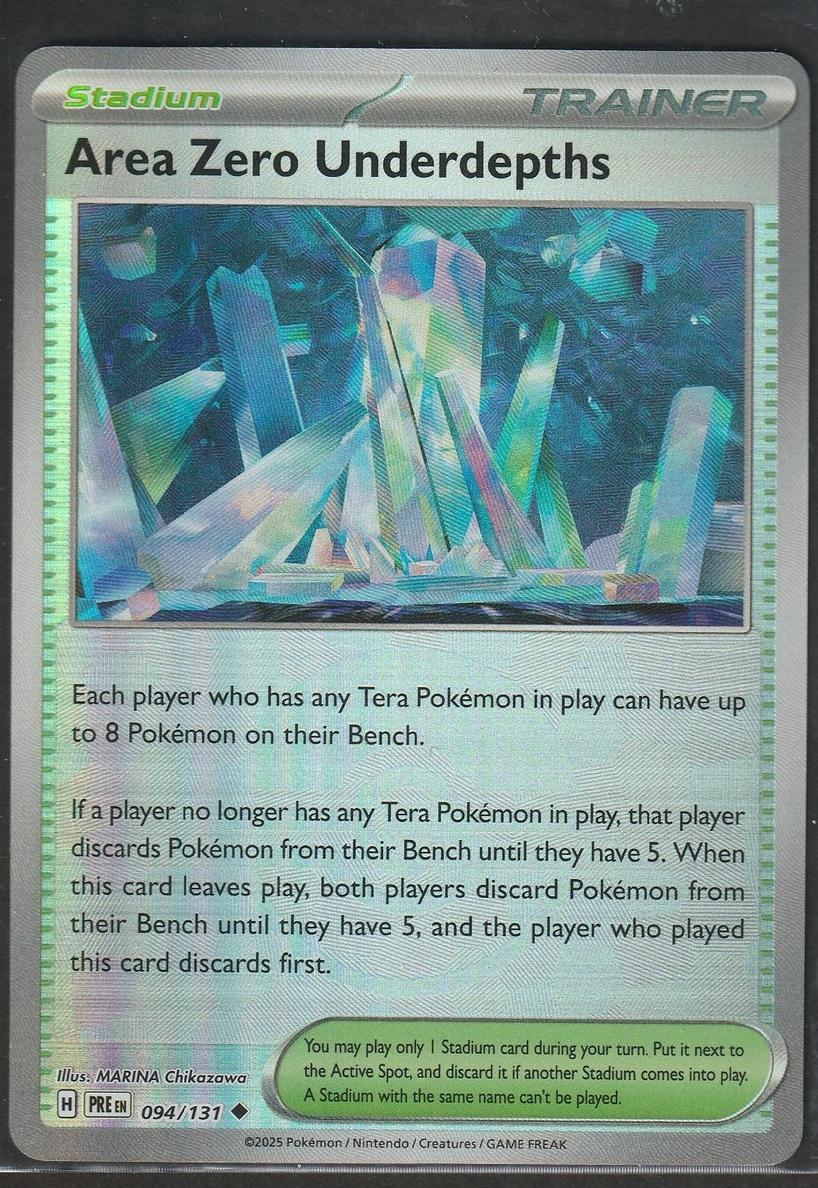 Area Zero Underdepths 2025 Pokemon Scarlet & Violet Prismatic Evolutions