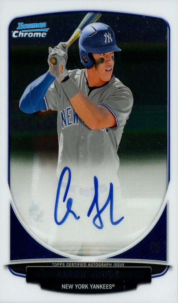 2013 Bowman Bowman Chrome DP & PROSPECTS AUTO. #BCAAJ Aaron Judge front