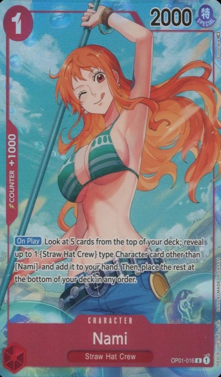 2022 MTG Beta Alt Art #016 Piece Nami Romance front