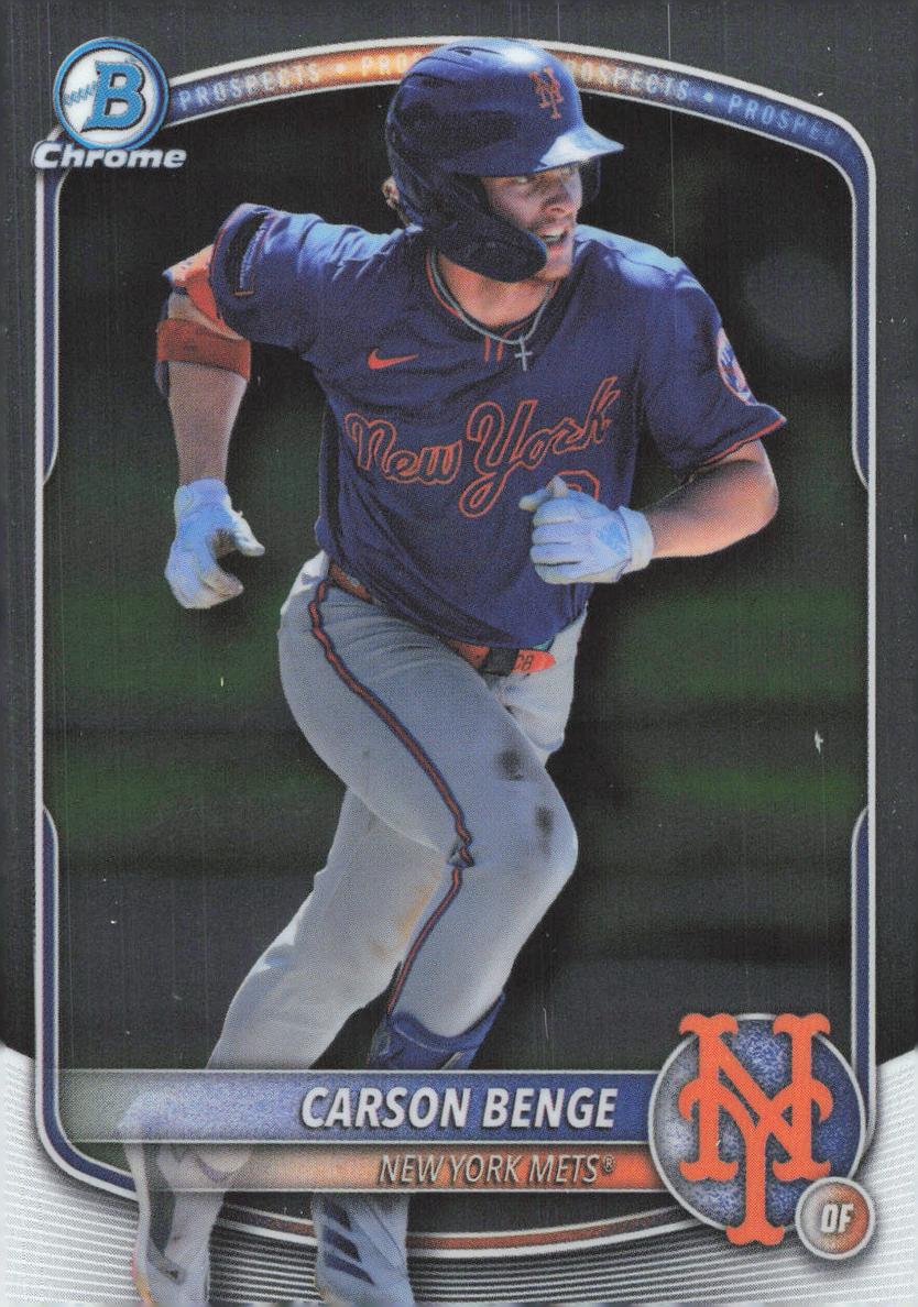 Carson Benge 2025 Bowman Draft Chrome card