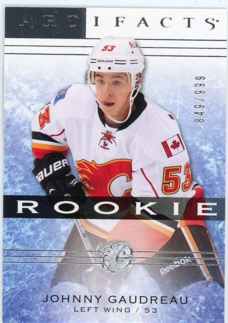 2014 Upper Deck Artifacts Johnny Gaudreau [Emerald] #146 card