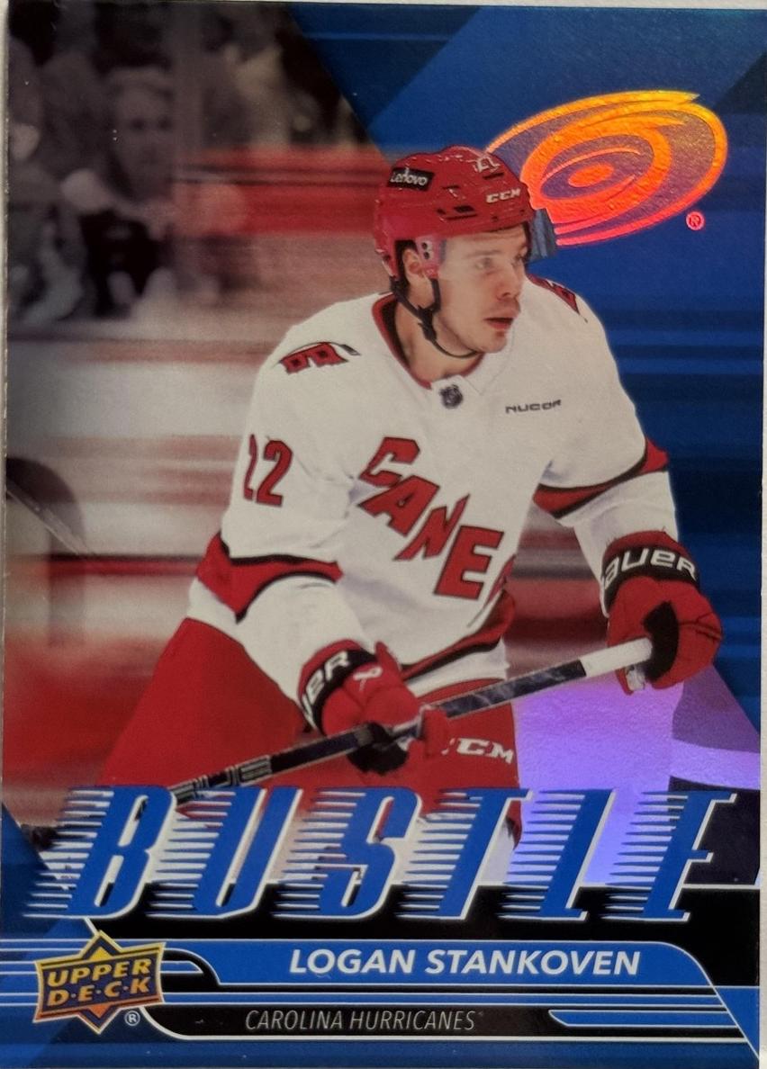 2025 Upper Deck Logan Stankoven [Speckle] #B-12 card