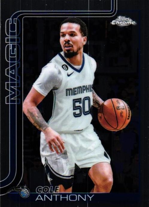 Cole Anthony 2025-26 Topps Chrome Basketball card