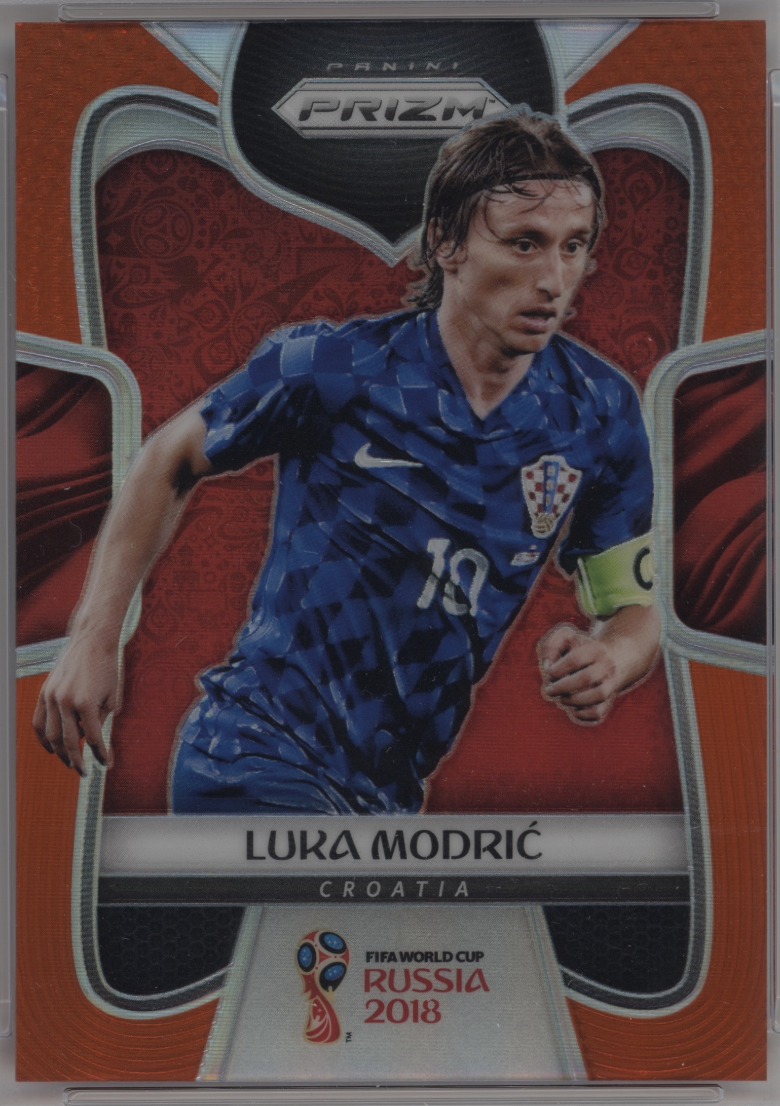 2018 Panini Prizm World Cup Luka Modric [Orange] #229 card