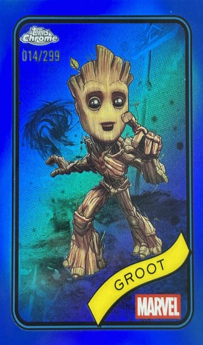 2025 Groot [Blue Refractor] #35