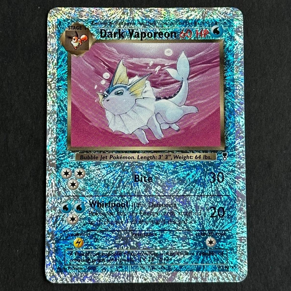 2002 Pokemon Legendarycoll-Rev.Foil Reverse Holo #9 Vaporeon front