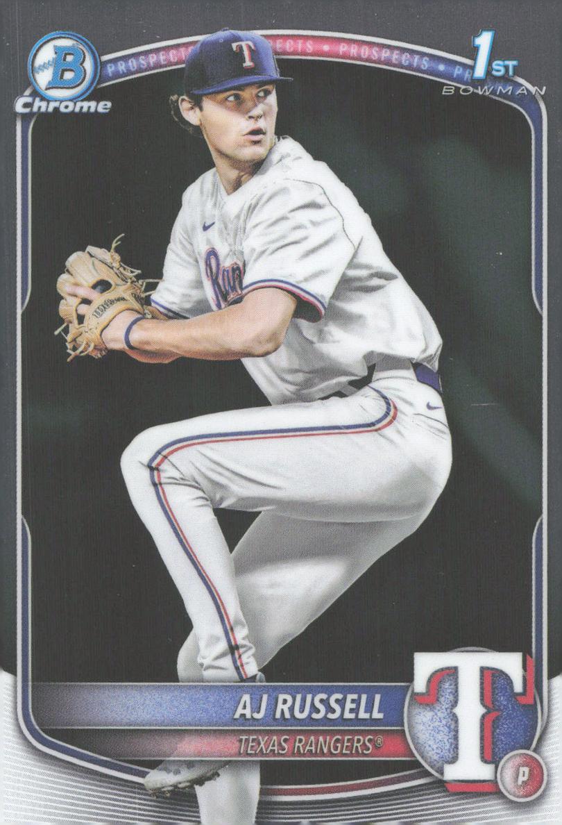 AJ Russell 2025 Bowman Draft Chrome card