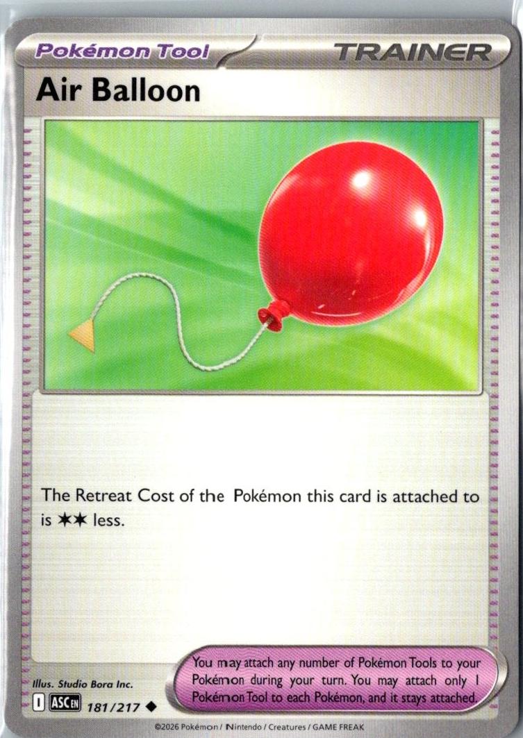 Air Balloon 2026 Pokemon Mega Evolution Ascended Heroes