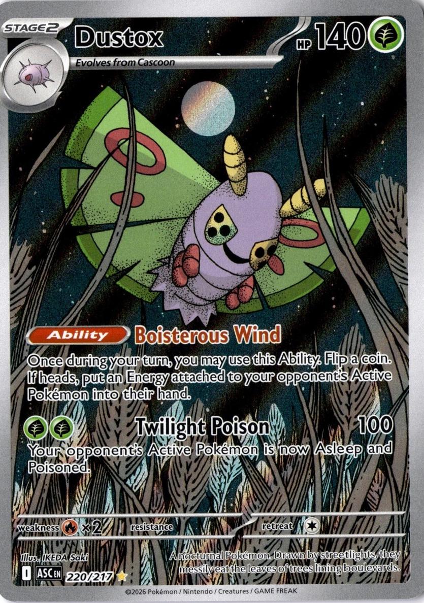Dustox 2026 Pokemon Mega Evolution Ascended Heroes