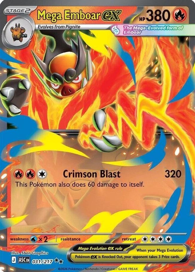 Mega Charizard Y EX 2026 Pokemon Mega Evolution Ascended Heroes