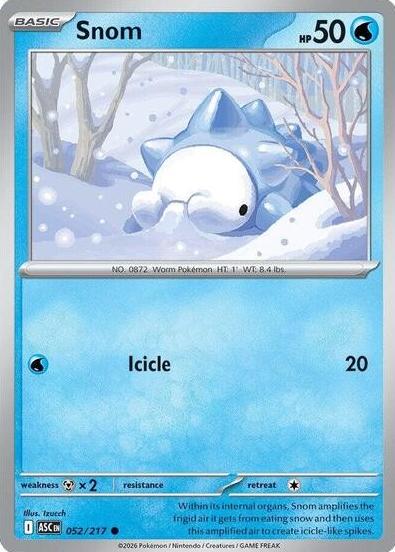 Snom 2026 Pokemon Mega Evolution Ascended Heroes