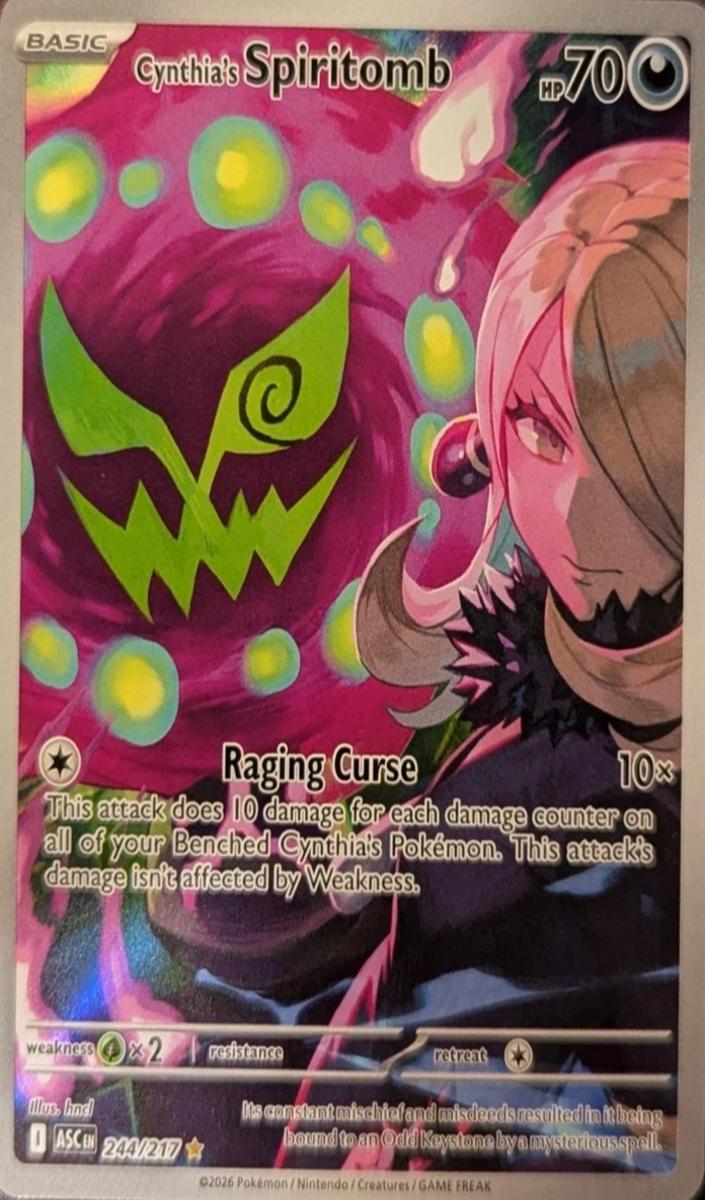 Cynthia's Spiritomb 2026 Pokemon Mega Evolution Ascended Heroes