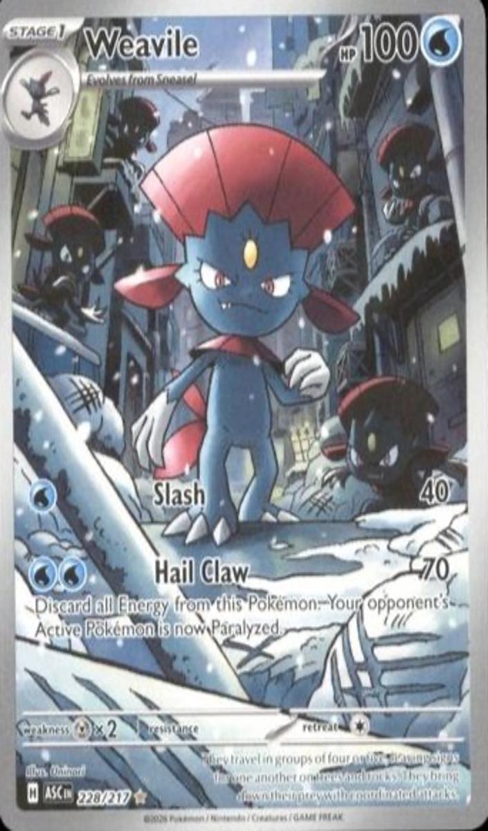Weavile 2026 Pokemon Mega Evolution Ascended Heroes