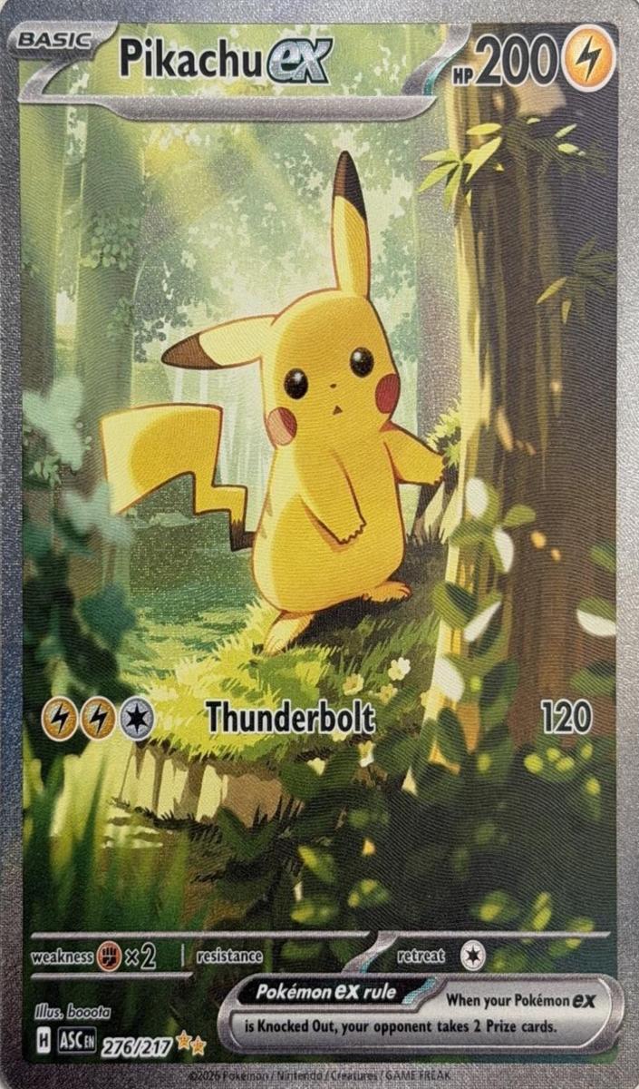 2026 Pokemon SPECIAL ILLUSTRATION RARE #276 PIKACHU ex front