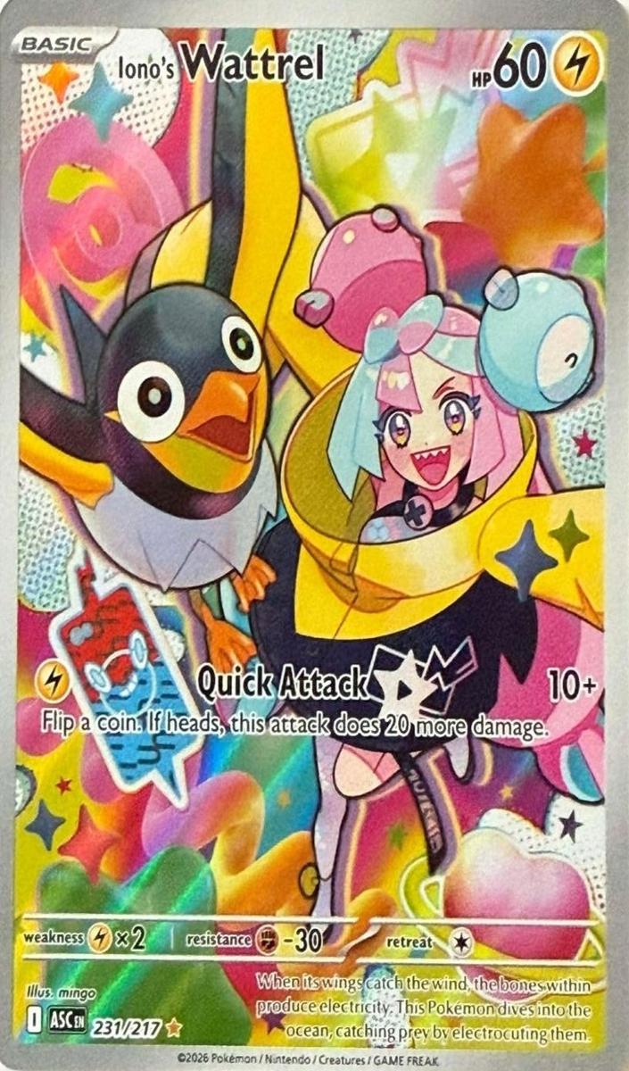 Iono's Wattrel 2026 Pokemon Mega Evolution Ascended Heroes