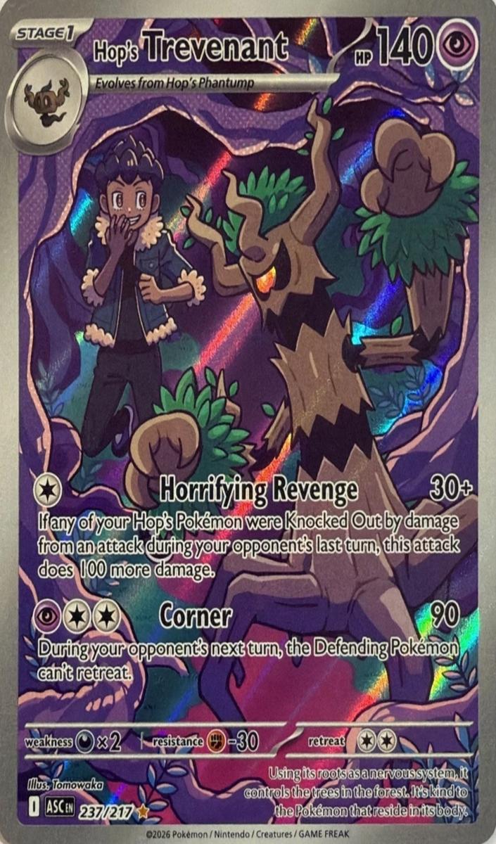 Hop's Trevenant 2026 Pokemon Mega Evolution Ascended Heroes