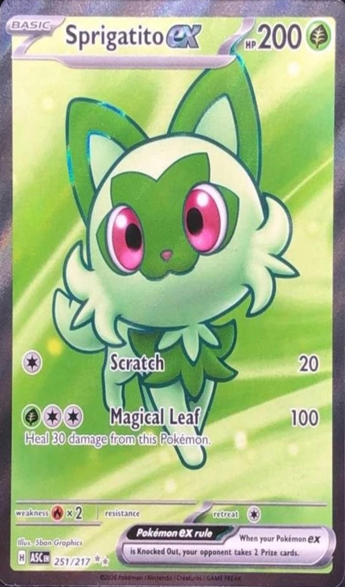 Sprigatito EX 2026 Pokemon Mega Evolution Ascended Heroes