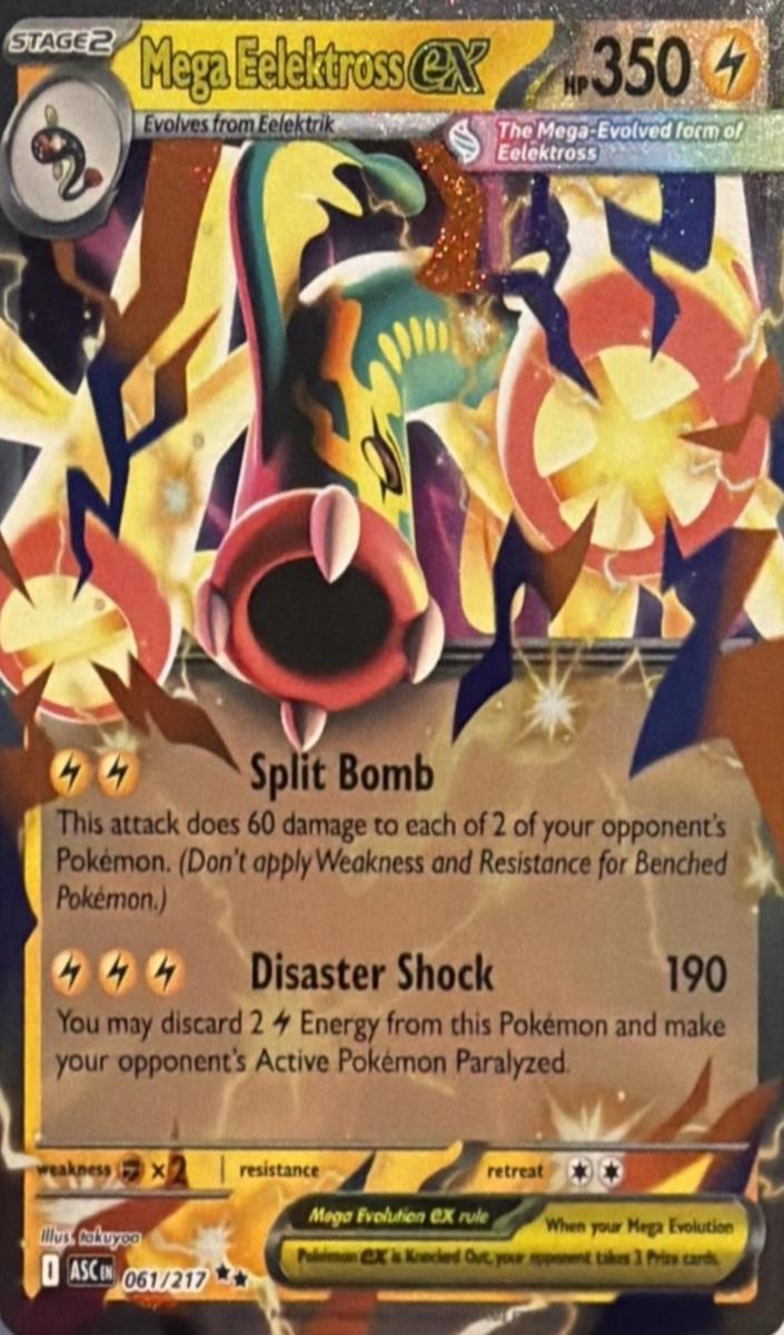 Mega Eelektross EX 2026 Pokemon Mega Evolution Ascended Heroes