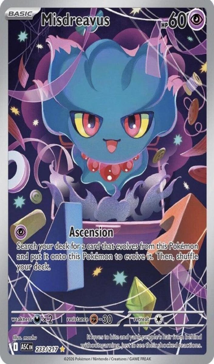 Misdreavus 2026 Pokemon Mega Evolution Ascended Heroes