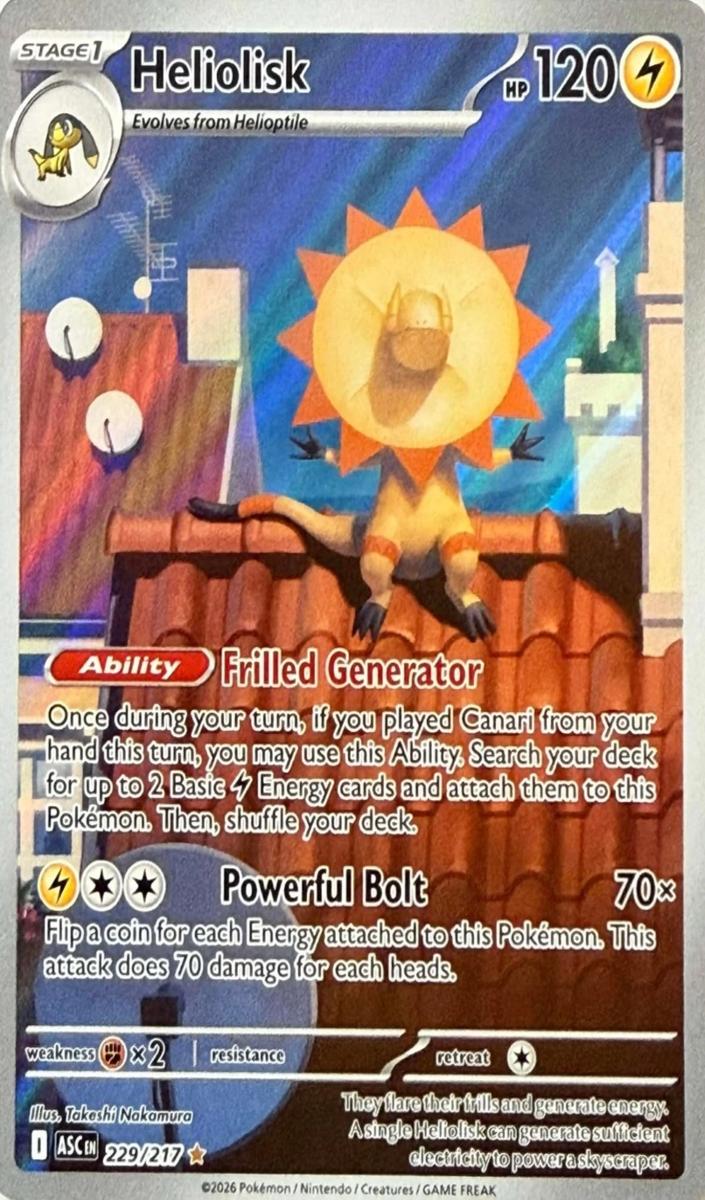 Heliolisk 2026 Pokemon Mega Evolution Ascended Heroes