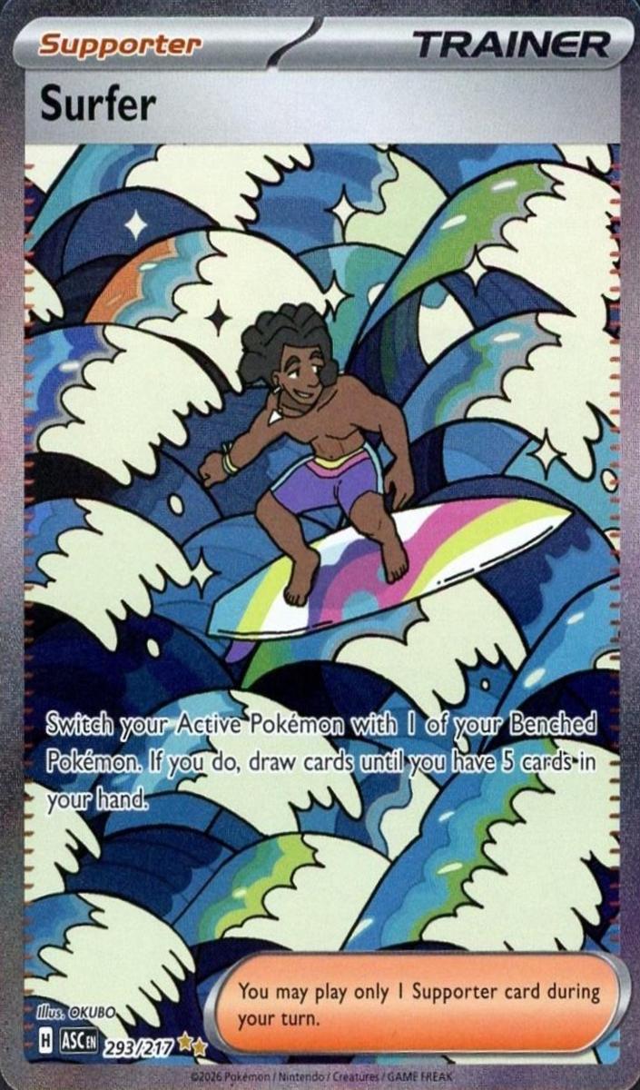 Surfer 2026 Pokemon Mega Evolution Ascended Heroes