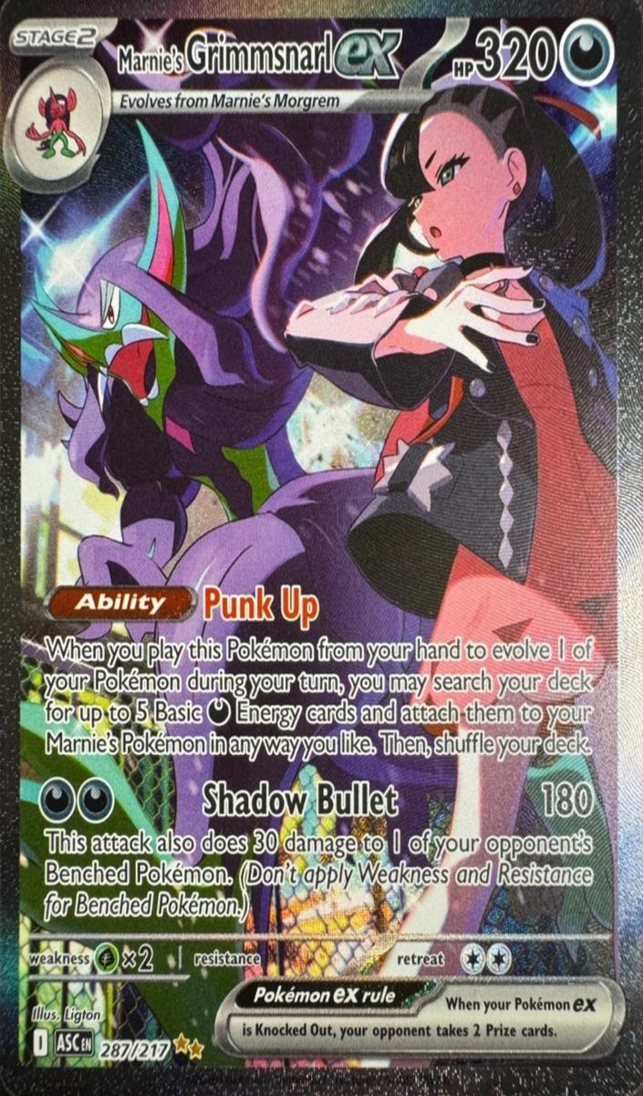 Marnie's Grimmsnarl EX 2026 Pokemon Mega Evolution Ascended Heroes