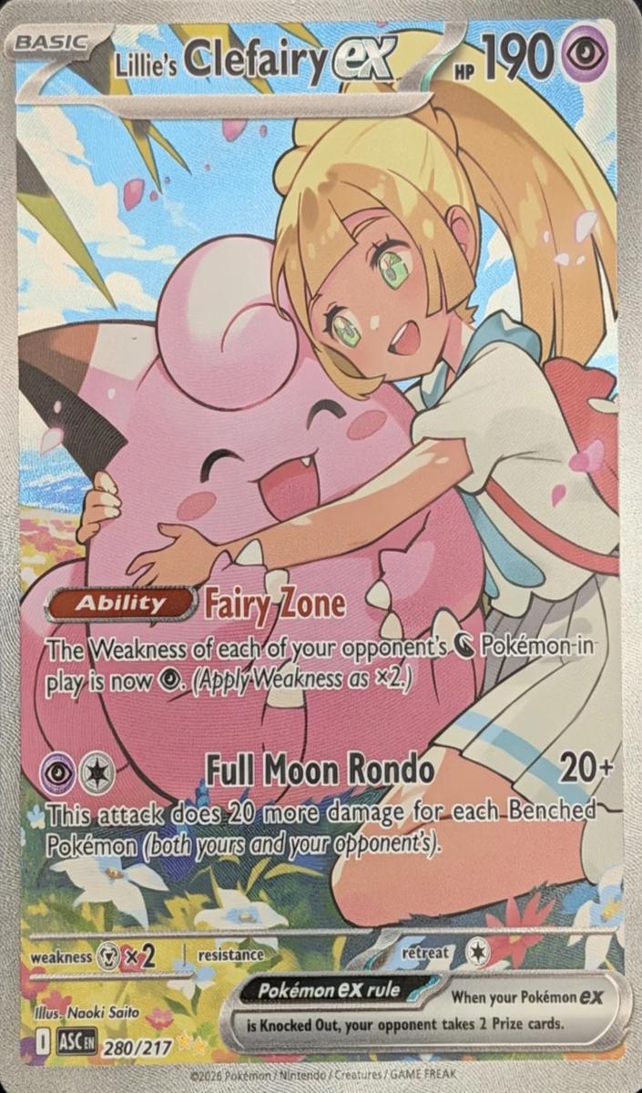 Lillie's Clefairy EX 2026 Pokemon Mega Evolution Ascended Heroes