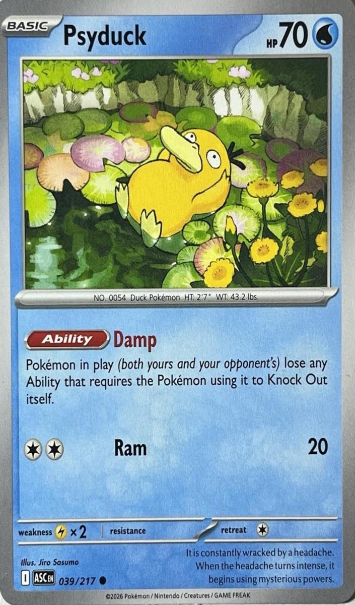 Psyduck 2026 Pokemon Mega Evolution Ascended Heroes