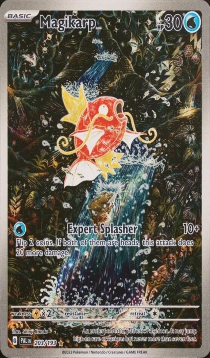 2023 Pokemon Paldea Evolved ILLUSTRATION RARE #203 Magikarp front