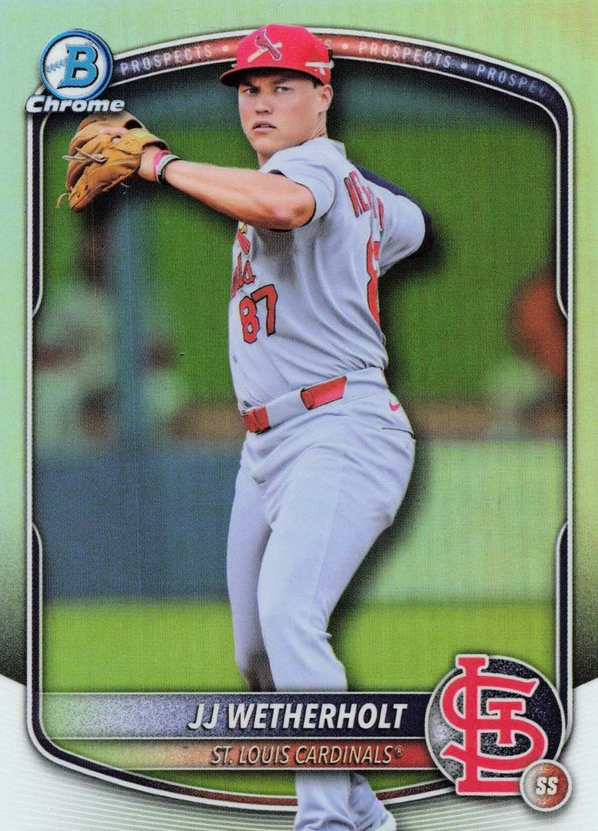 2025 Bowman Draft Chrome JJ Wetherholt [Refractor] #BDC-145 card