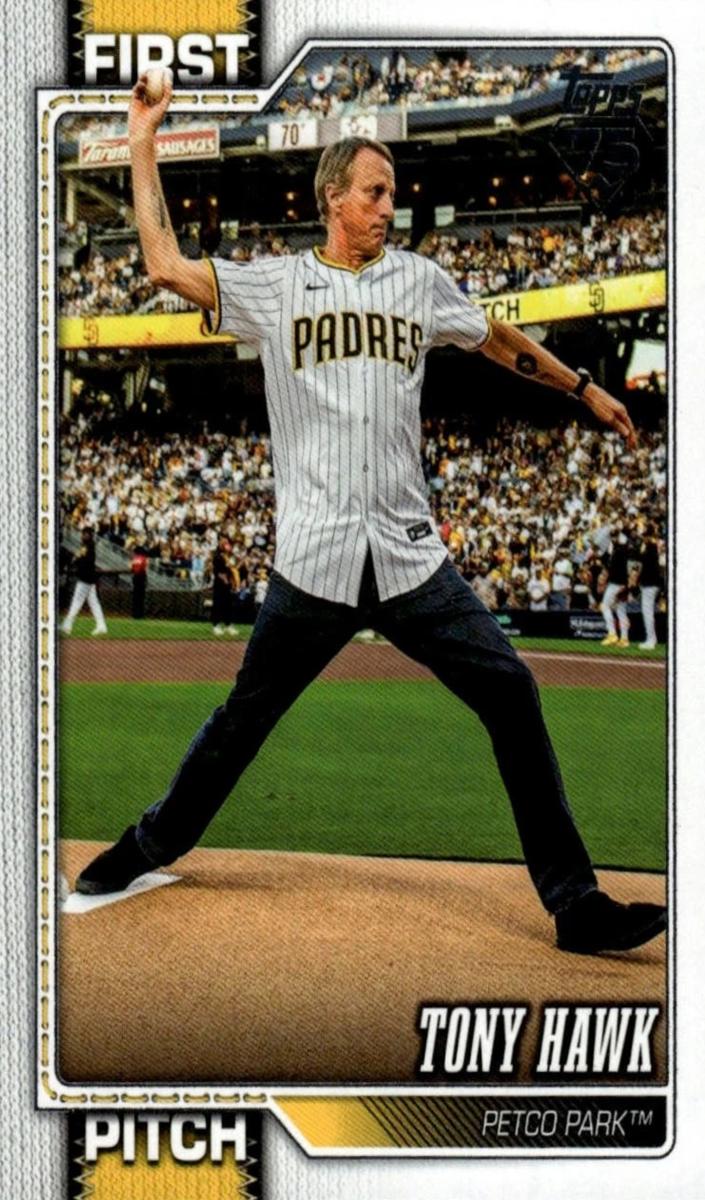 Tony Hawk 2026 Topps Baseball card