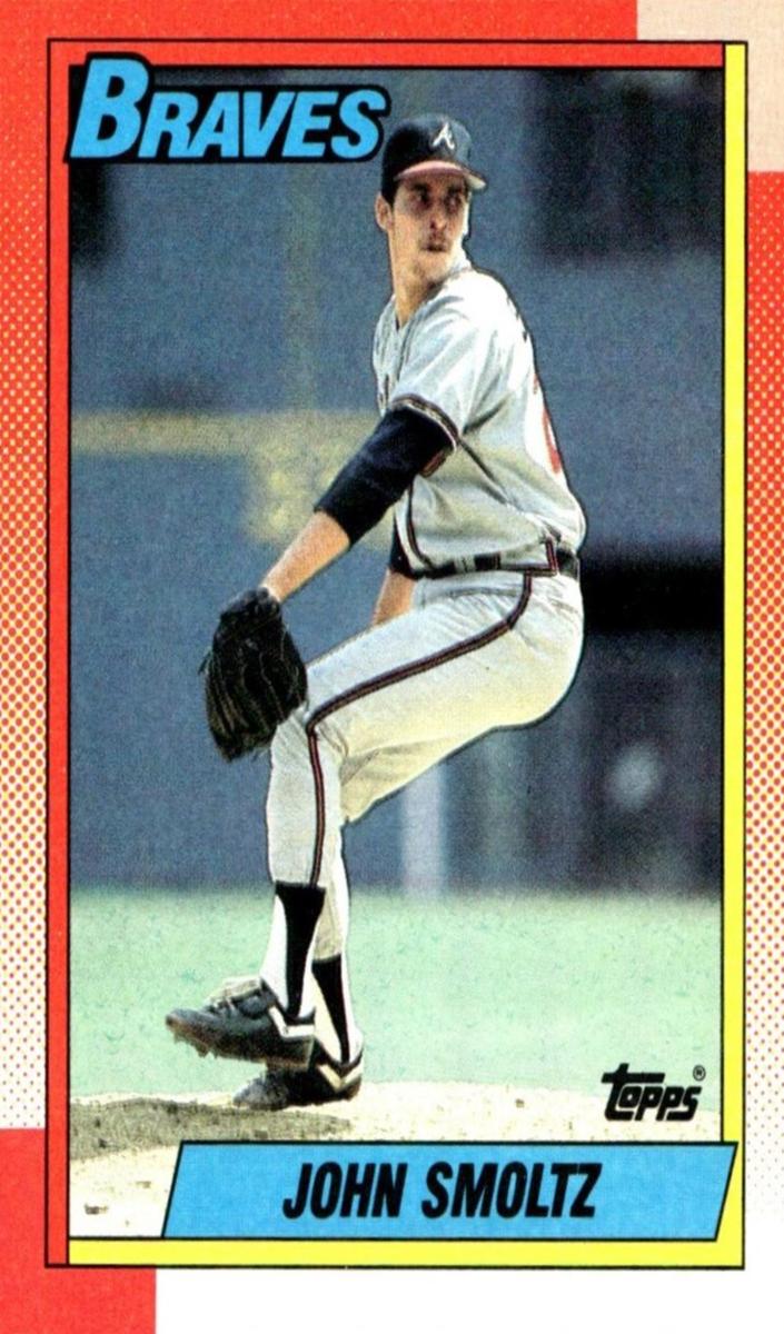 1990 Topps John Smoltz #535 card