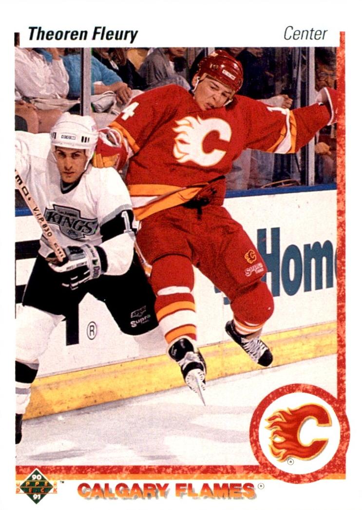1990 Upper Deck Theoren Fleury #47 card