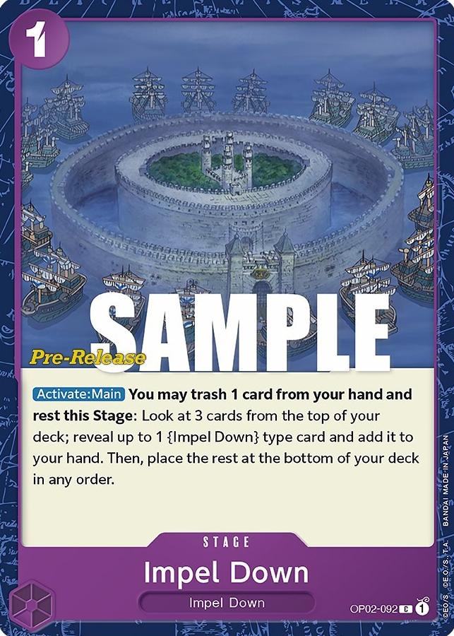 2023 Impel Down [Pre-Release] #OP02-092