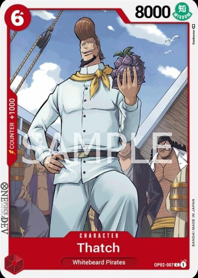2023 One Piece Paramount War Thatch #OP02-007 card