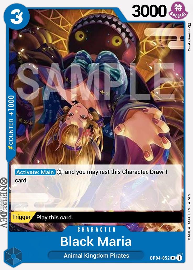 2023 One Piece Kingdoms of Intrigue Black Maria #OP04-052 card