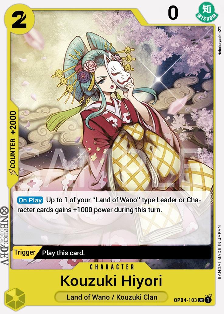 2023 Kouzuki Hiyori [Pre-Release] #OP04-103