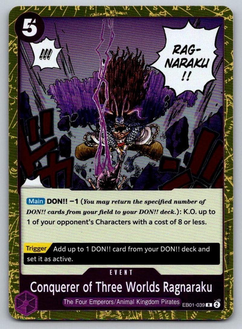2024 Conquerer of Three Worlds Ragnaraku #EB01-039