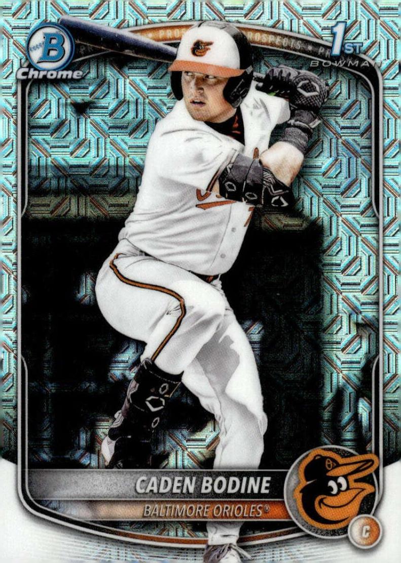 Caden Bodine 2025 Bowman Draft Chrome card