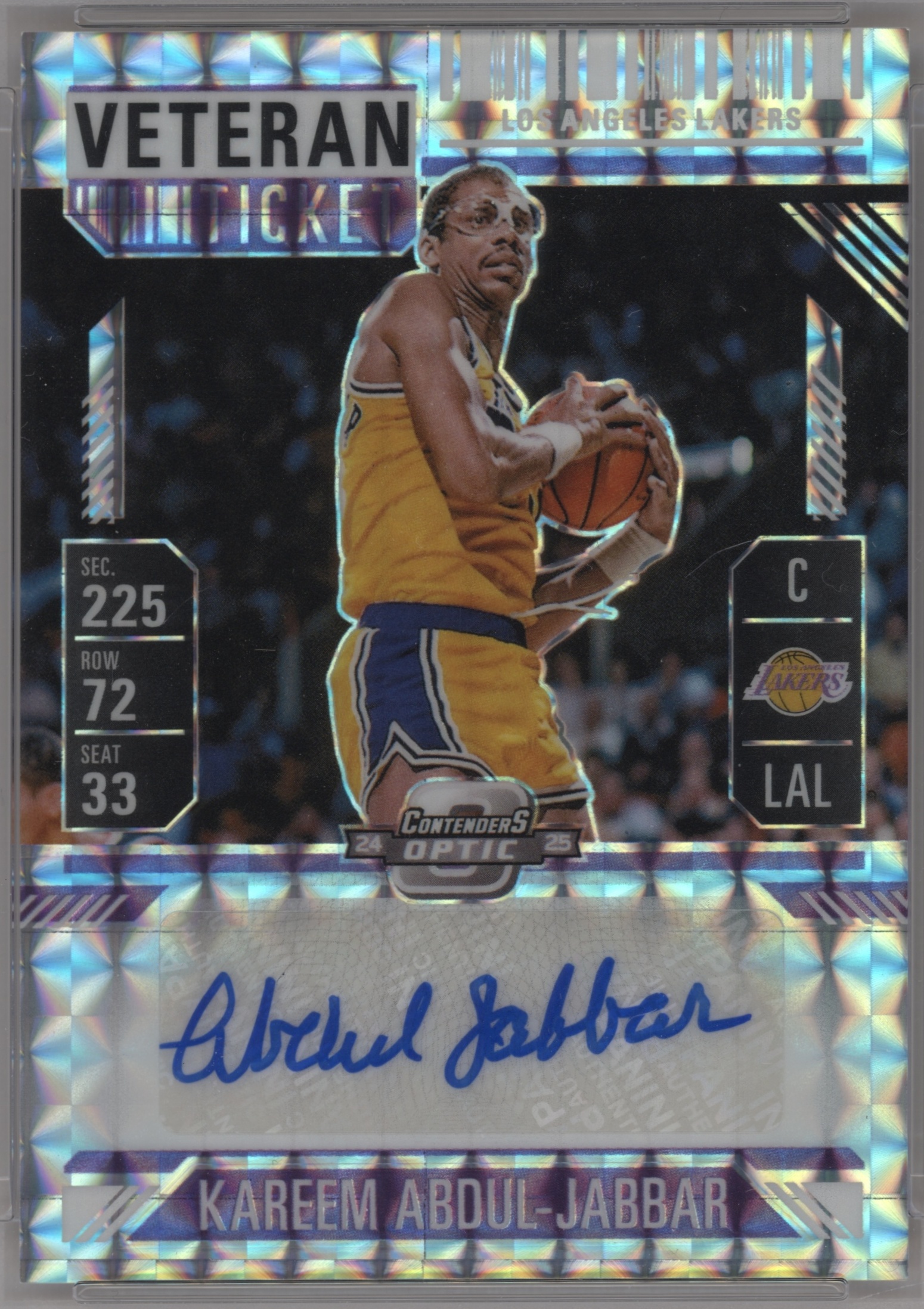 2024 Panini Mosaic Kareem Abdul-Jabbar #VT-KAJ card