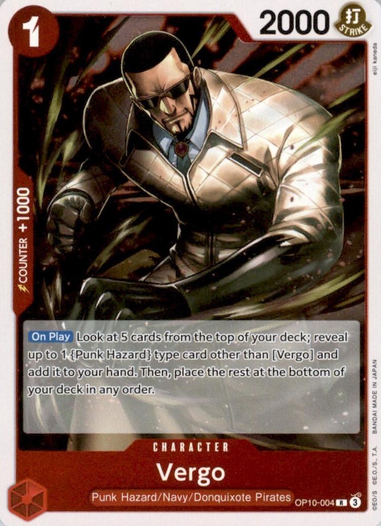 2025 One Piece Royal Blood Vergo #OP10-004 card