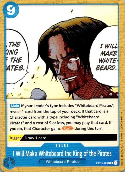 2025 I Will Make Whitebeard the King of the Pirates #OP12-058