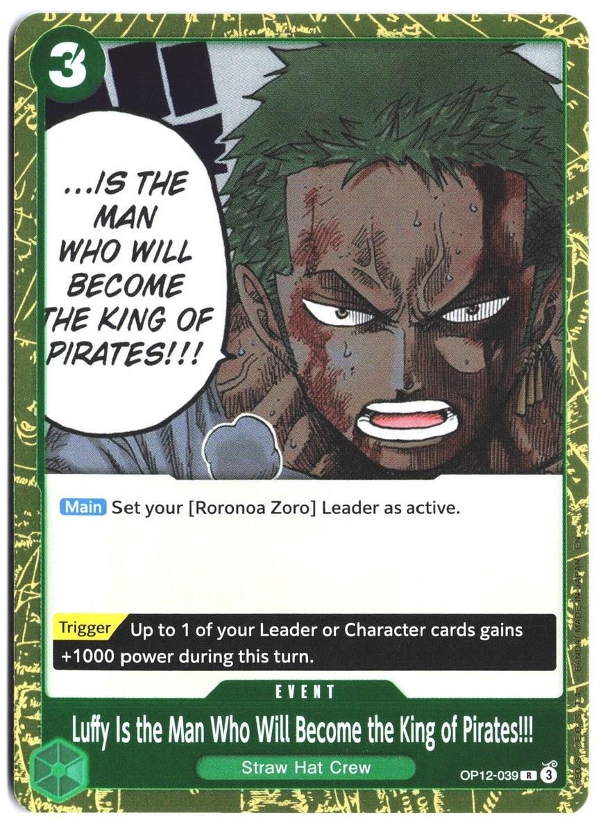 2025 Luffy Is the Man Who Will Become the King of Pirates!!! #OP12-039