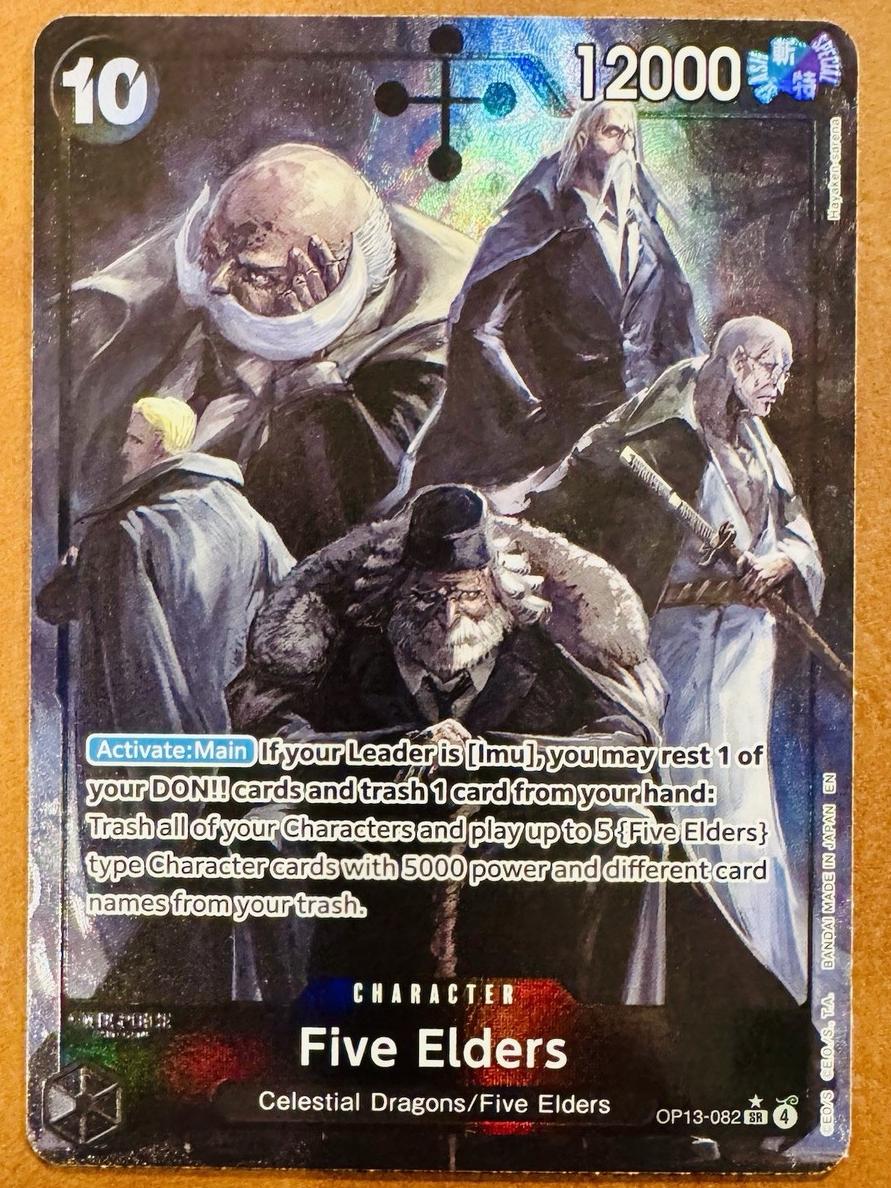 2025 One Piece Alt Art #082 Five Elders front