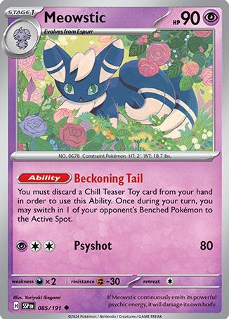 Meowstic 2024 Pokemon Scarlet & Violet Surging Sparks