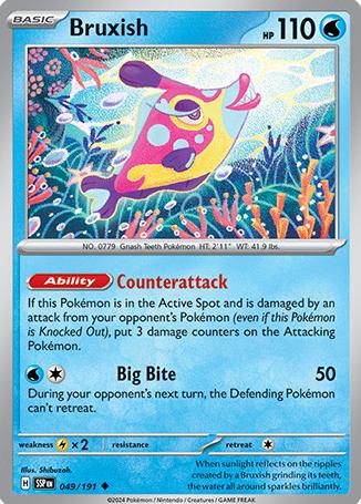 Bruxish 2024 Pokemon Scarlet & Violet Surging Sparks