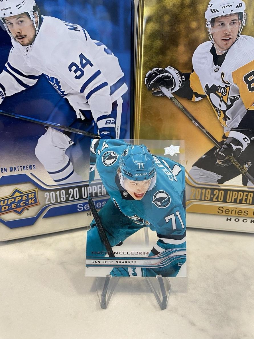 2025 Upper Deck Macklin Celebrini [Clear Cut] #136 card